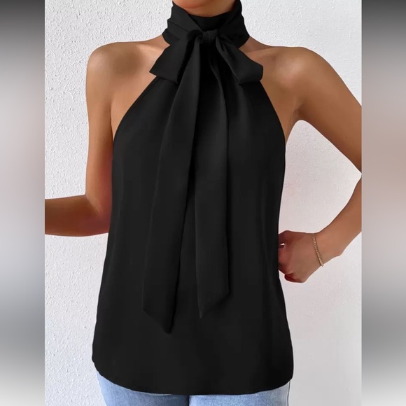 Elegant Baby Blue  Halter Top - Picture 11 of 16